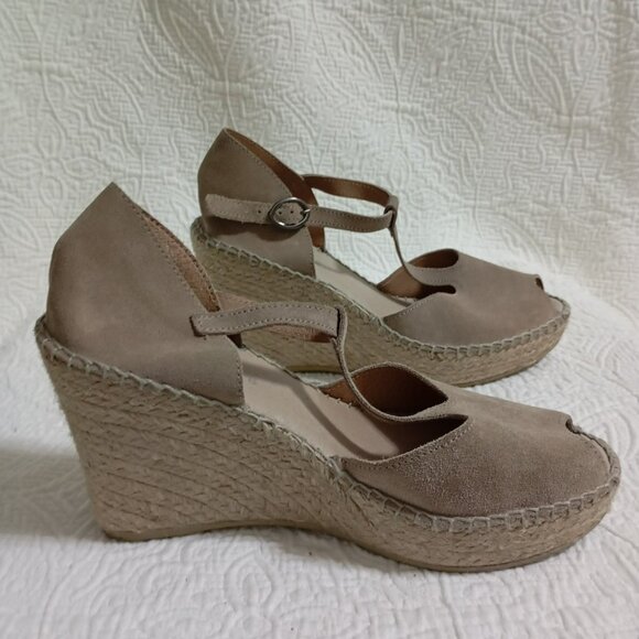 Juncal Aguirre Women’s Shoes Sandals Platform Size 39 Beige - Picture 4 of 8
